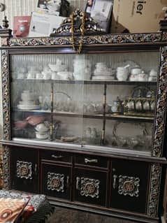 2 side tables. . . dressing table and showcase