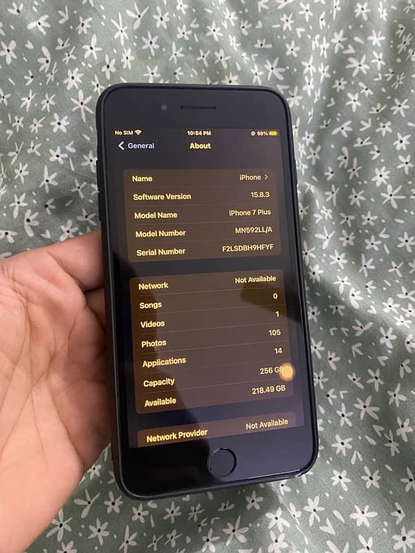 IPHONE 7 PLUS 256GB NON PTA 10/9 READ AD 7