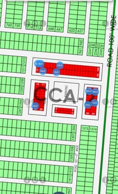 8 Marla Commercial Plots in CCA2 DHA Phase 7 Plot Nos 88 - 80 - 3 - 8 - 14