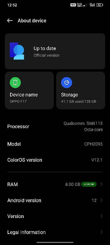 OPPO F17 5