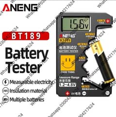 BT189 Button Cell Battery Tester 9V N D C AA AAA Universal bike L