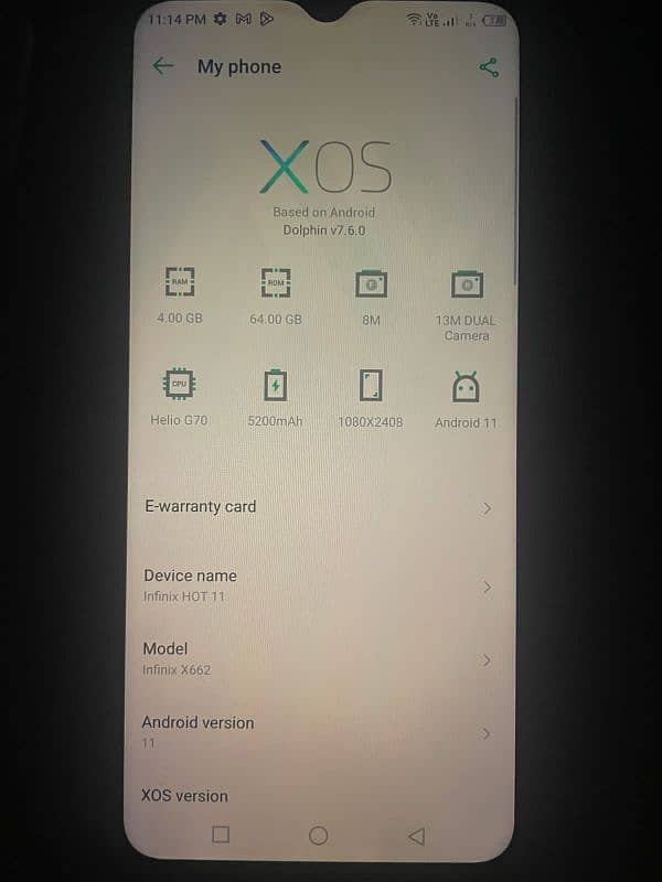 infinix hot 11 4/64 3