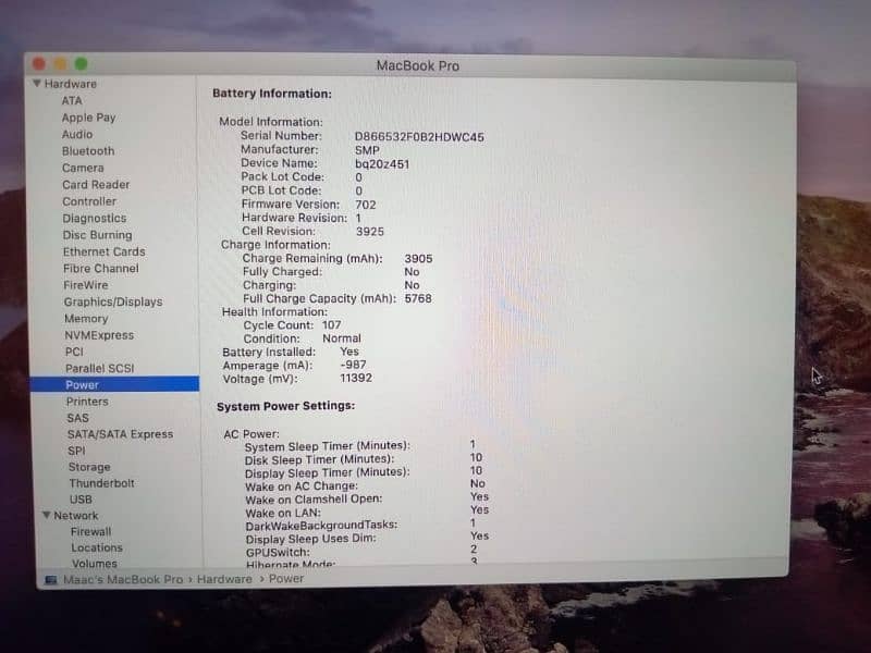 MacBook Pro 2019 i9 15 inches Apple 2