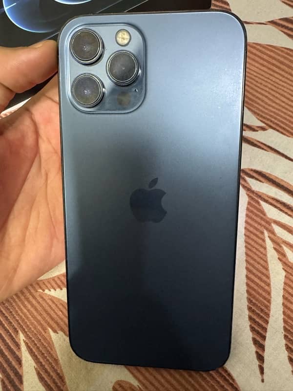 Iphone 12pro max 256gb pta approve pacific blue colour 6