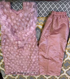 pink colour shilwar qameez 2 piece size medium