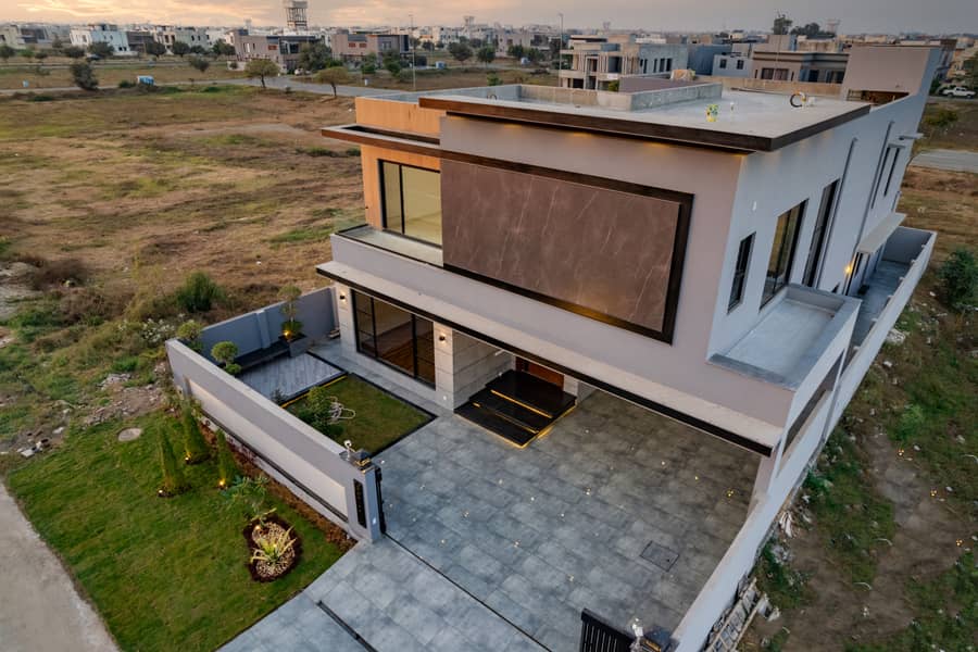 21 Marla Modern Brand New Villa For Sale In DHA Phase 7 U Block 70' Ft Road 2