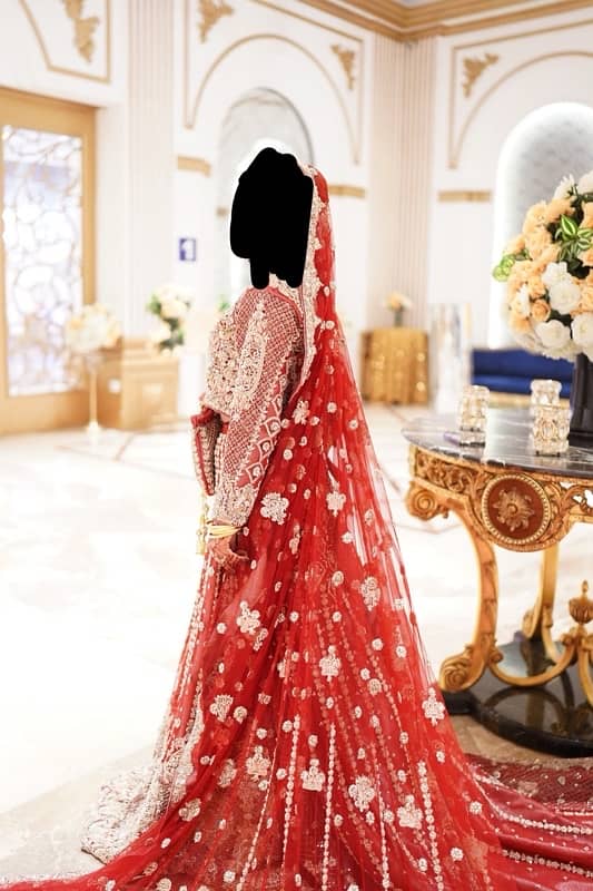 luxury bridal tail lehnga (full attire) 10