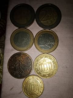 Euro coins