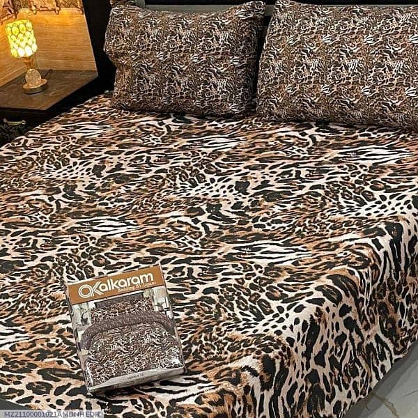 Al karam 3pcs Cotton double bedsheets 10