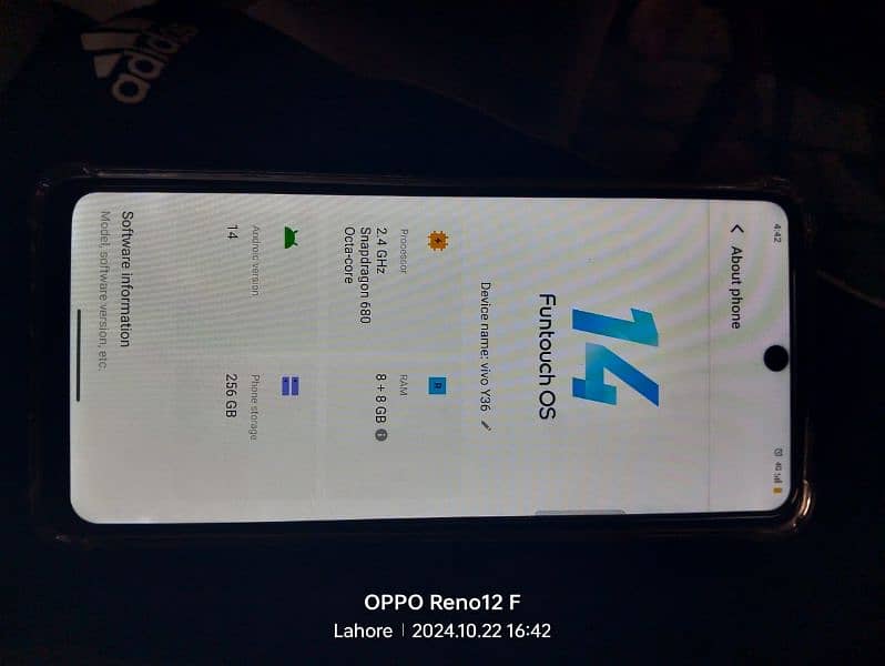 vivo y38 256 gb rom 8+8 ram 2