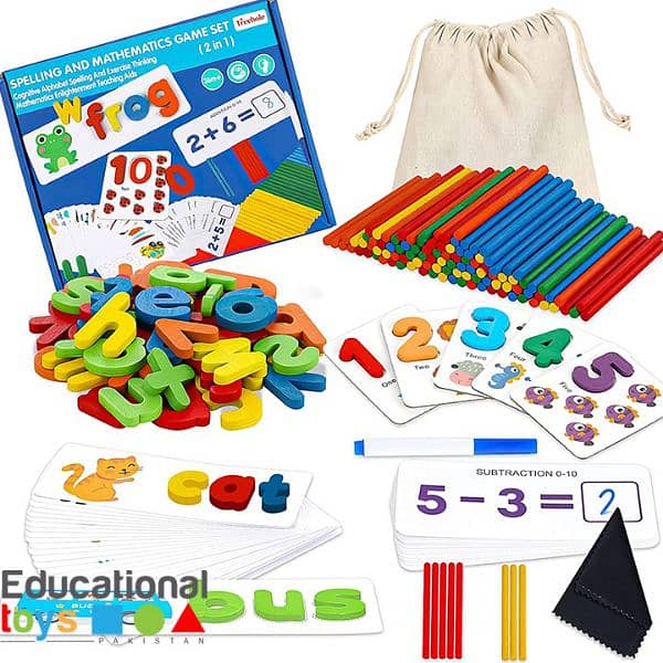 2 in 1 Spelling and Mathematics Learning Kit 0