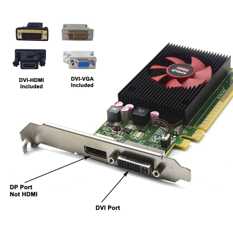 AMD R5 340X Graphic Card  (2GB DDR5) Dvi And Dp Port. 3