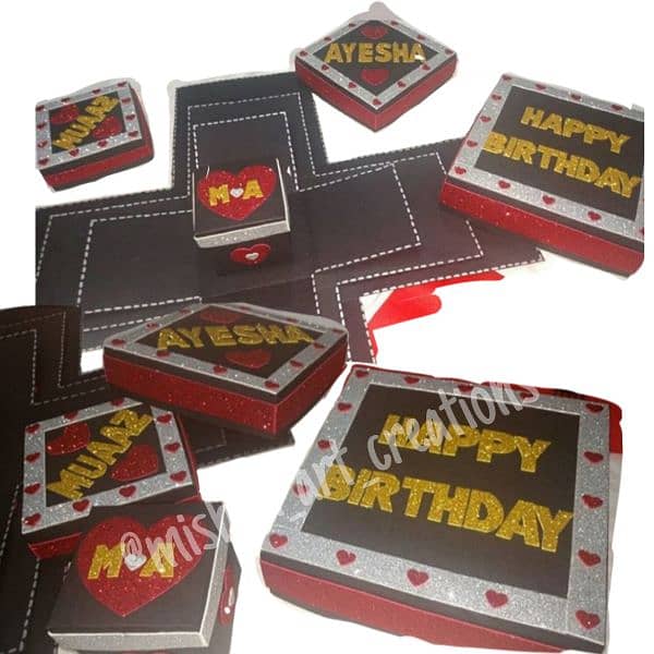 Chocolate Explosion Gift Box Picture Box 3 layers 3