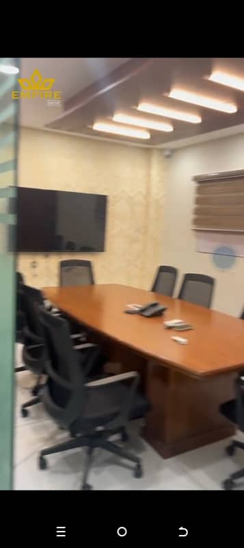 G-11/Markaz New Designer Full Furnished Office Available For Rent Size 950 Sqft 2beds 2bath tv lounge kitchen For More Inf Call Me Only Client 03335043954 03005043954 6