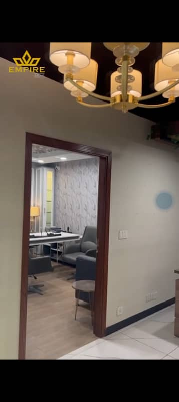 G-11/Markaz New Designer Full Furnished Office Available For Rent Size 950 Sqft 2beds 2bath tv lounge kitchen For More Inf Call Me Only Client 03335043954 03005043954 8