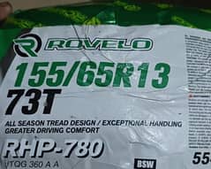 Rovelo Tyres 155/65/13 New