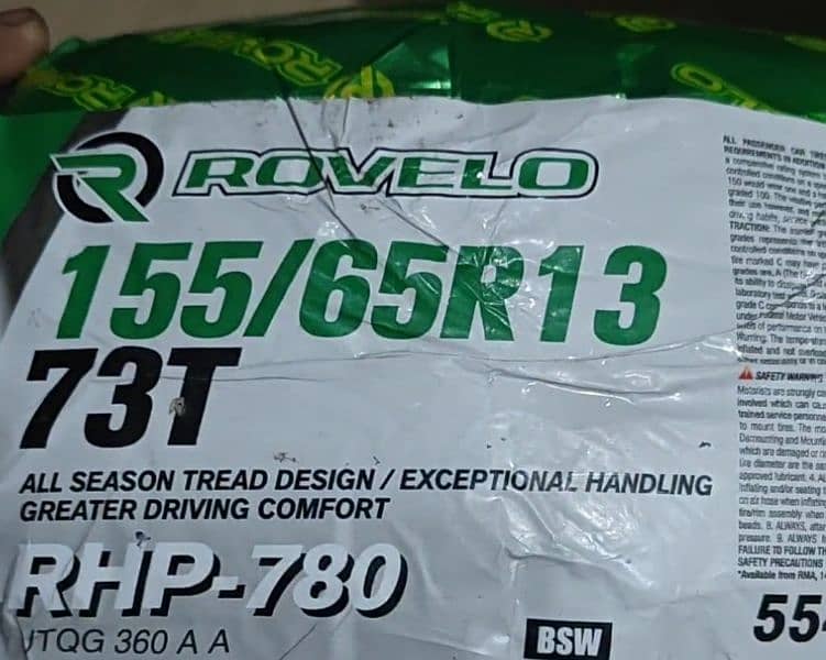 Rovelo Tyres 155/65/13 New 0