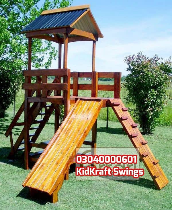 kids Slide/Swings/Kids rides/jhula/Spring rider/jungle gym/gazebo/bar 5