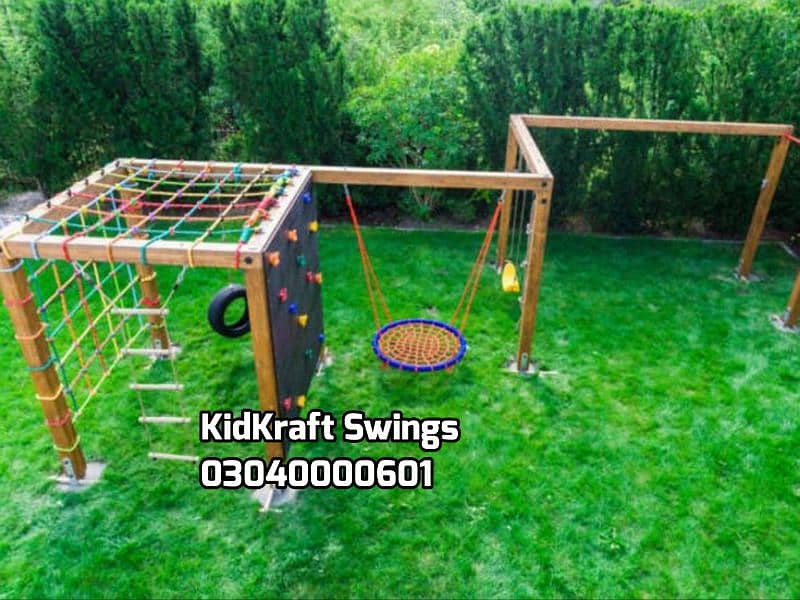 kids Slide/Swings/Kids rides/jhula/Spring rider/jungle gym/gazebo/bar 19