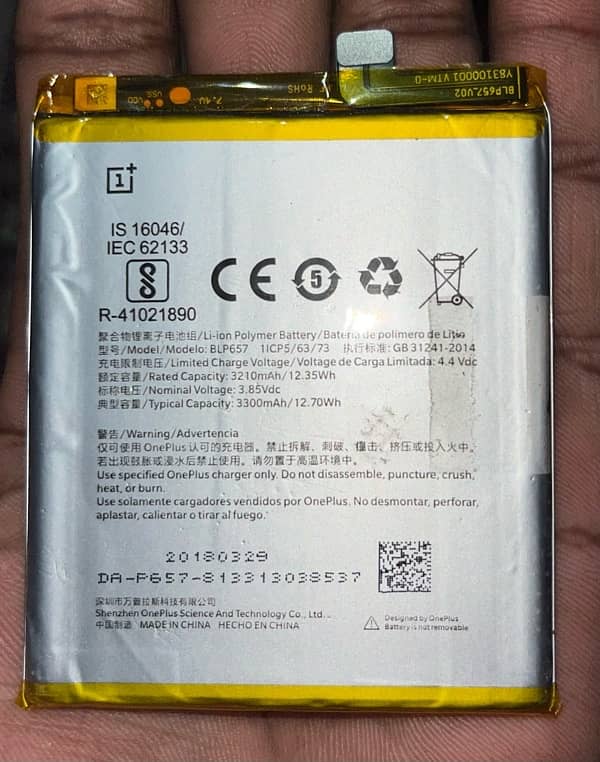 oneplus 6 battery 1