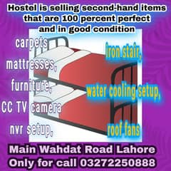 Hostel stuff for sale