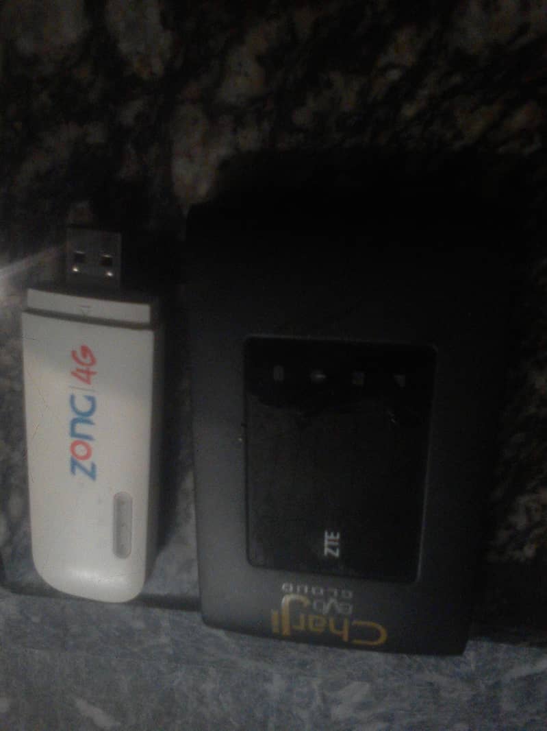 Zong Mifi unlocked and Ufone chargi 0