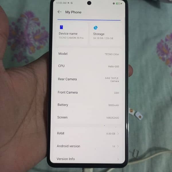 tecno camon 20 pro 256gb 2