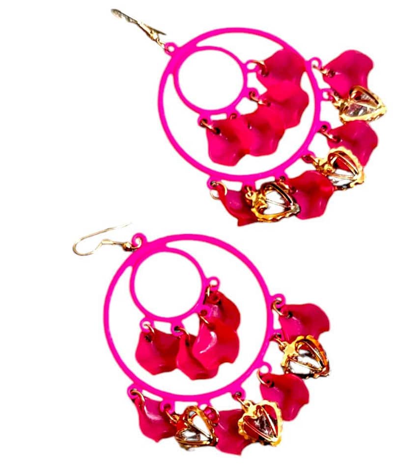 jumka with acralick leafs or beautiful beats design earrings in Punjab 1