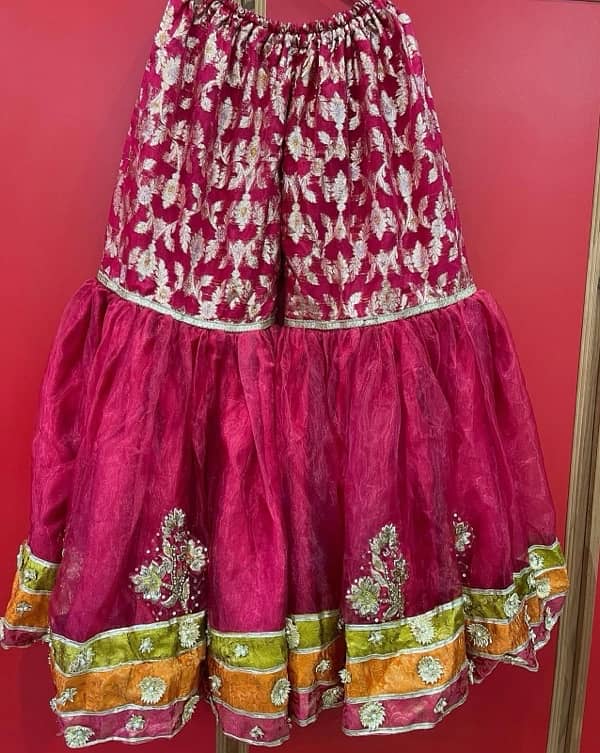 mehndi dress 3 piece size large available 2