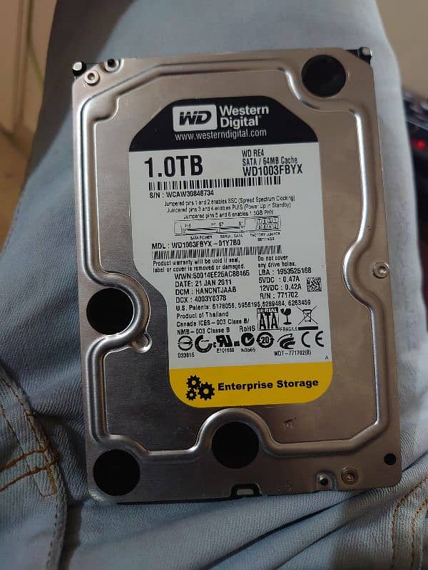 1Tb Western Digital Original Hard Drive Fresh piece 0