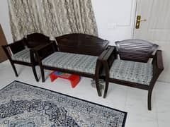 5 seater wooden sofa set