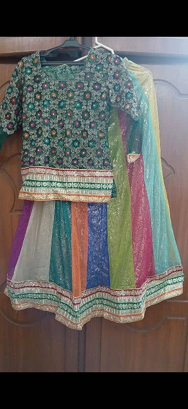 multi colour lehnga chotii 0