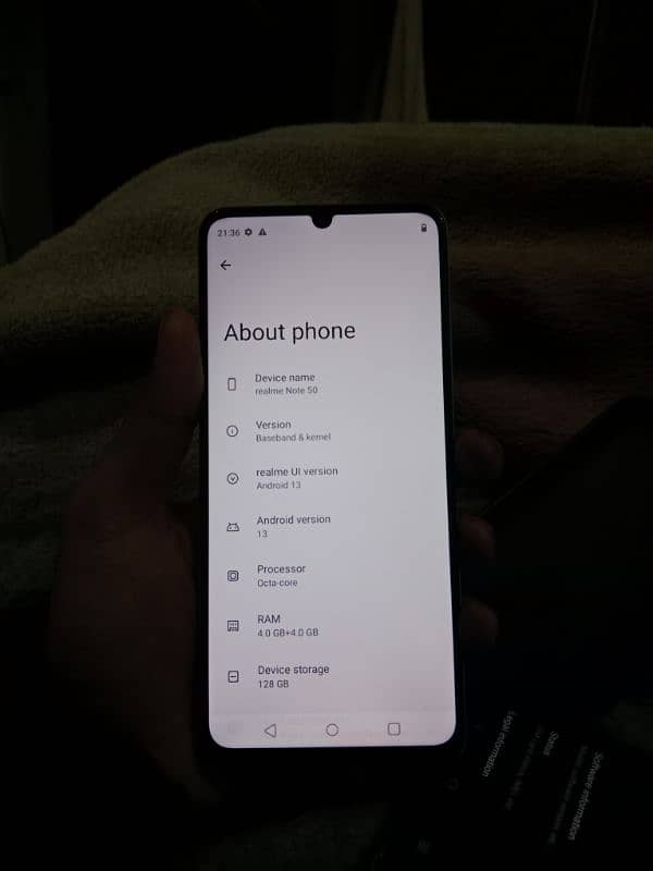 realme note 50 4/128 1