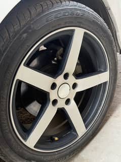 civic x 17” alloy rims tyre for sale