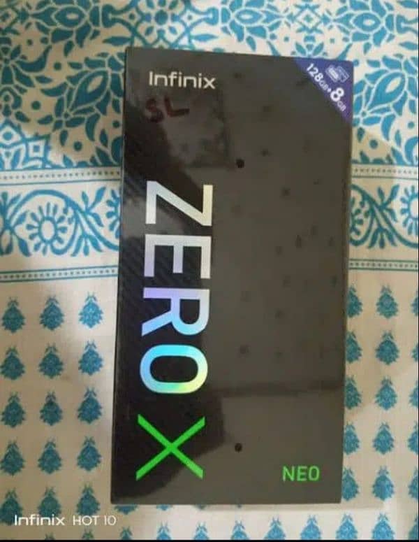 Infinix zero x neo 8/128 with box 1