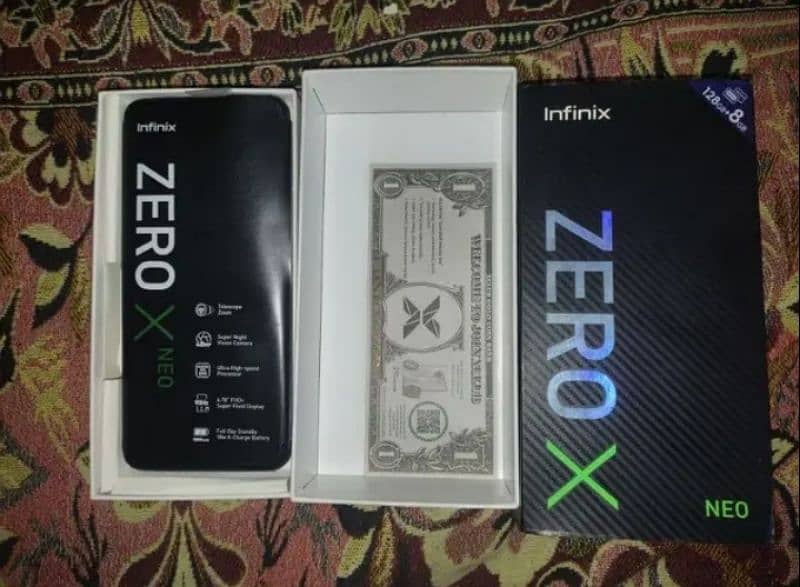 Infinix zero x neo 8/128 with box 3