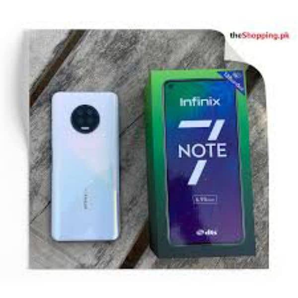 infinix note07 for sale 6/128 with box and chrjer 0