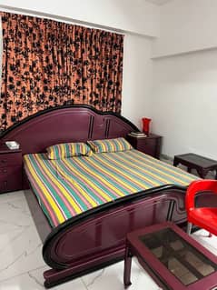 Bed sets with dressing and wardrobes