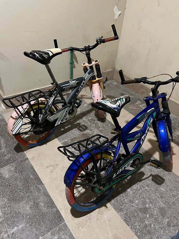 kids cycles just like new 0