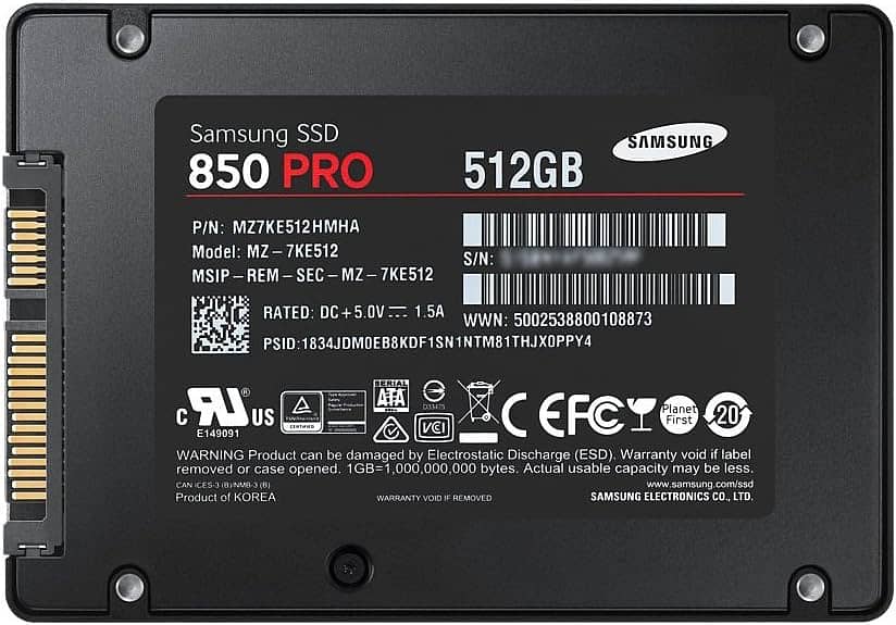 Samsung SSD 850 PRO 512GB - Excellent Condition - Super Fast 0