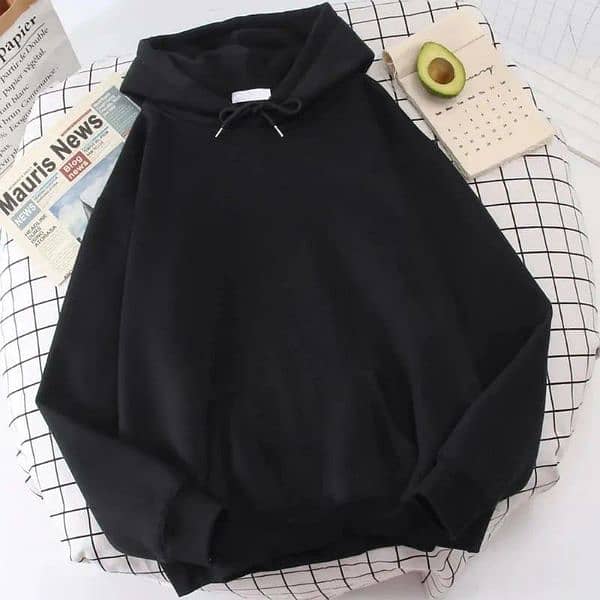 Winter Hoodies plain black and white colour 2 pcs 0