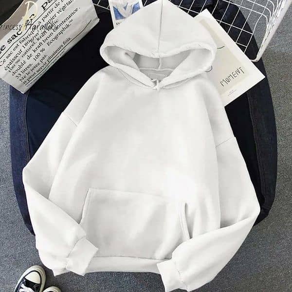 Winter Hoodies plain black and white colour 2 pcs 1