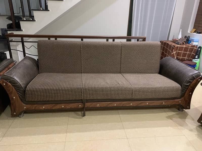 Sofa cumbed | sofa set| 6 seater with storage 0