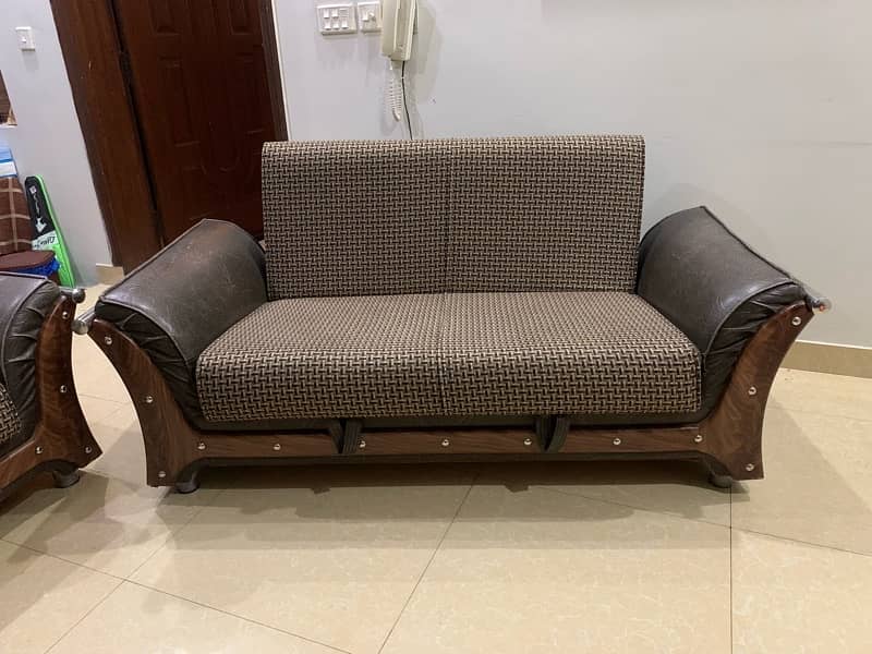 Sofa cumbed | sofa set| 6 seater with storage 4