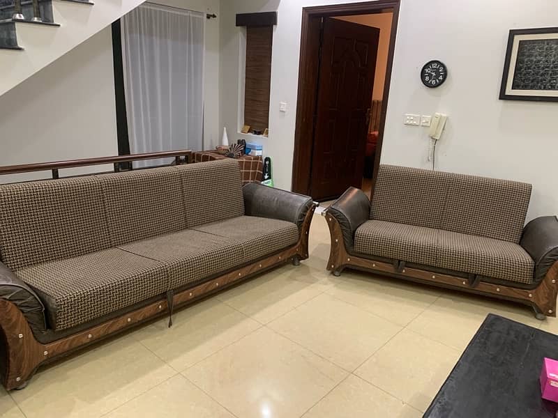 Sofa cumbed | sofa set| 6 seater with storage 5