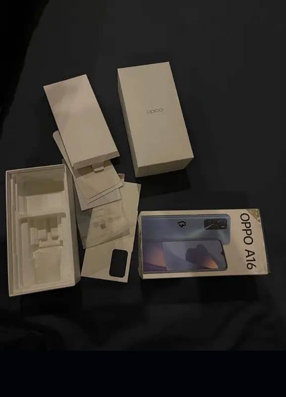 oppo A16 with box only good condition 3