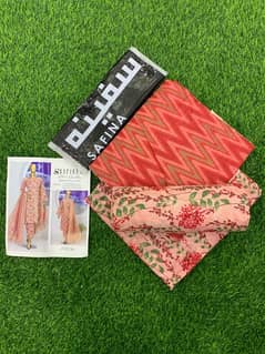 *100% ORIGINAL*  SAFINA  ALLOVER KHADDAR 3PC