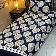 4 Pcs Crystel Cotten Printed Single Bedsheets Available in all Designs