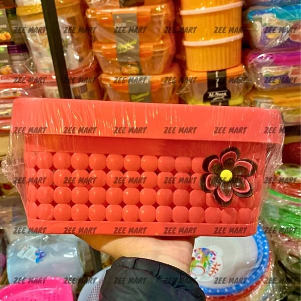 FOOD STORAGE BASKET AND BOXES WITH DIFFERENT SIZES AND COLOUR PICNIC 2