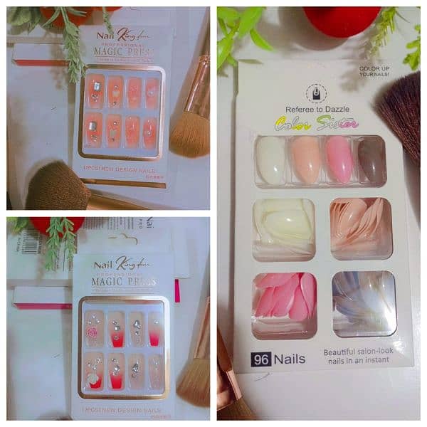 Artificial Fancy Nail for girl,s pack of 3 Nails limited stock 0